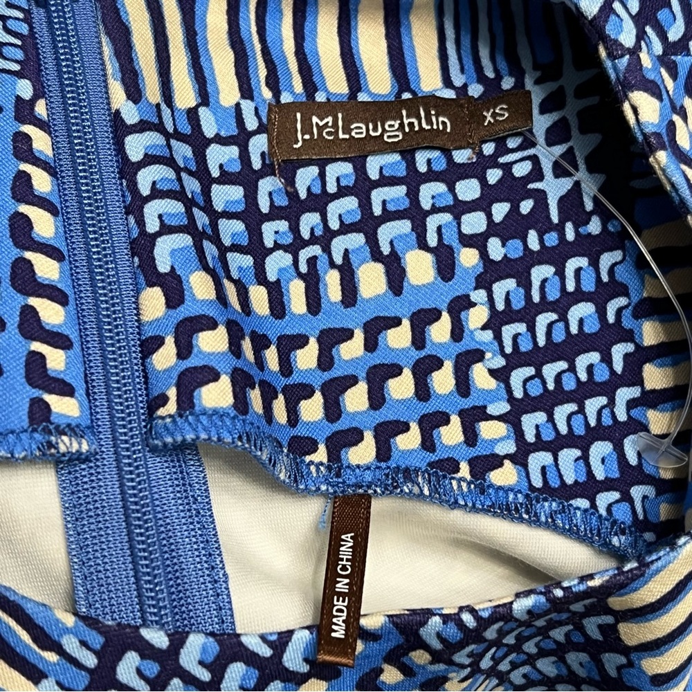 J. McLaughlin devon sleeveless sheath dress micro plaid XS - Picture 2 of 6